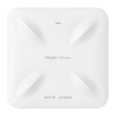 Reyee - AP Omnidirezionale Wi-Fi 6 ad Alta Densità - Frequenza 2.4 e 5 GHz  - Supporta 802.11a/b/g/n/ac/ax - Velocità di trasmissione fino a 6000 Mbps - Antenne MU-MIMO 4x4 in 2.4GHz