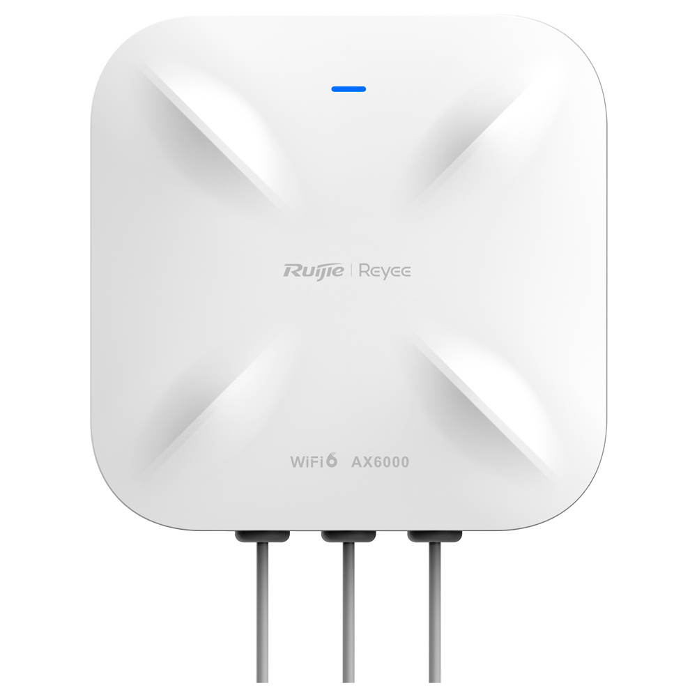 Reyee - AP Direzionale Wi-Fi 6 Alta Densità - Frequenza 2.4 e 5 GHz / 160MHz Larghezza di Banda - Supporta 802.11a/b/g/n/ac/ax - Velocità di trasmissione fino a 6000 Mbps - Antenne MU-MIMO 4x4 in 2.4GHz