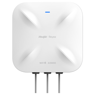 Reyee - AP Direzionale Wi-Fi 6 Alta Densità - Frequenza 2.4 e 5 GHz / 160MHz Larghezza di Banda - Supporta 802.11a/b/g/n/ac/ax - Velocità di trasmissione fino a 6000 Mbps - Antenne MU-MIMO 4x4 in 2.4GHz