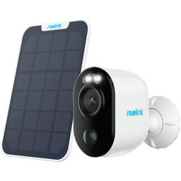 Reolink Telecamera WiFi a Batteria con Pannello Solare - 3MP (2304 x 1296) - IR 10 m / Sirena - Rilevamento PIR di Persone / Veicoli - Audio bidirezionale / Slot MicroSD - Adatta per esterni