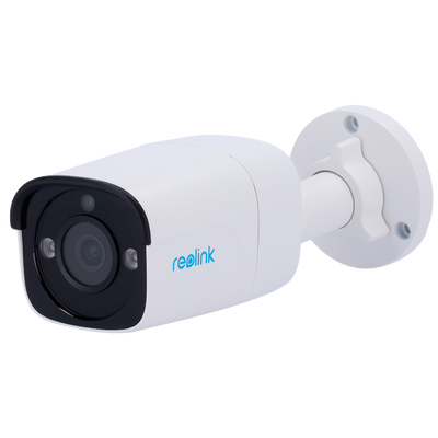 Reolink Telecamera IP PoE P320 - 5MP (2880 x 1616) - IR 30 m / PoE - Rilevamento di Persone / Veicoli - Audio bidirezionale / Slot MicroSD - Adatta per esterni