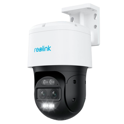 Reolink Telecamera a doppia ottica WiFi e a batteria - 4MP (2560 x 1440) - IR 30 m / Modalità Night Color - Rilevamento PIR di Persone / Veicoli / Animali domestici - Tracking &amp; zoom automatici - Adatta per esterni