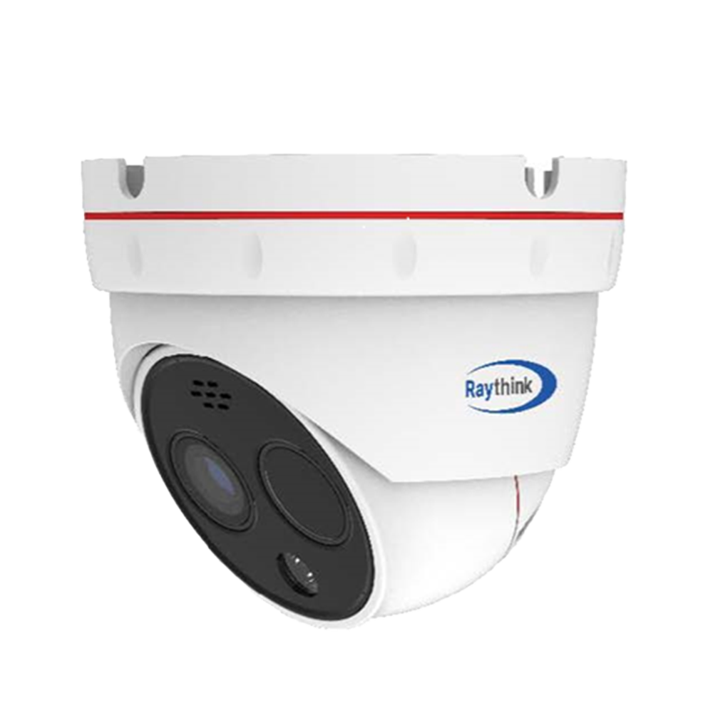 Telecamera termica IP Raythink serie FC1 - Sensore termico VOx FPA 256x192 12μm | Ottica 7mm - Sensore visibile 1/2.8" CMOS | 5Mpx | Ottica 8mm - Sensibilità termica ≤40mK - Intervallo di misurazione della temperatura -20ºC~550º/±2ºC o ±2% - ...