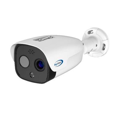 Telecamera termica IP Raythink serie FC4 - Sensore termico VOx FPA 640x512 12μm | Ottica 4.1mm - Sensore visibile 1/2.8" CMOS | 5Mpx | Ottica 2.8mm - Sensibilità termica ≤40mK - Intervallo di misurazione della temperatura -20~550ºC/±2ºC o ±2%...