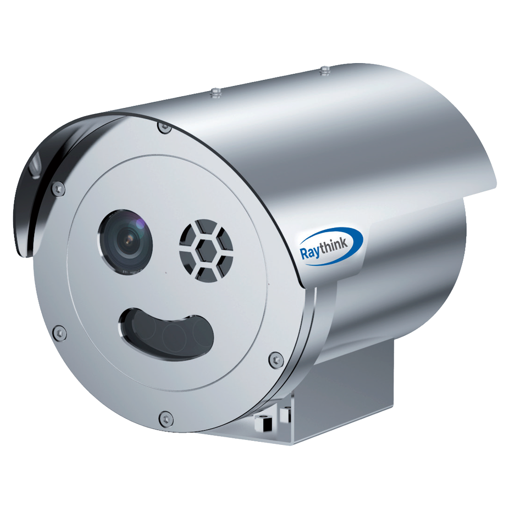 Cámara térmica IP Raythink TE365 ATEX series - Sensor térmico VOx FPA 640x512 12μm | Lente 9mm - Sensor visible 1/2.8" CMOS | 5Mpx | Lente 13mm - Sensibilidad térmica ≤40mK - Rango medición temperatura -20~550ºC/±2ºC o ±2% - Detección de...