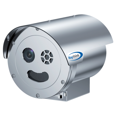 Cámara térmica IP Raythink TE365 ATEX series - Sensor térmico VOx FPA 640x512 12μm | Lente 9mm - Sensor visible 1/2.8" CMOS | 5Mpx | Lente 13mm - Sensibilidad térmica ≤40mK - Rango medición temperatura -20~550ºC/±2ºC o ±2% - Detección de...