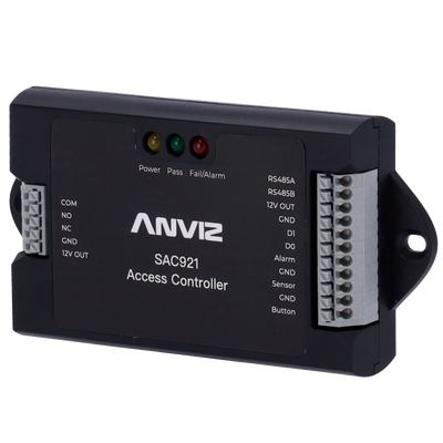 Controller di accesso - Scheda o PIN - 1 porta | Comunicazione TCP/IP e WiFi - 1 lettore per Wiegand | 2 lettori per OSDP - Senza scatola | PoE - Software CrossChex Standard