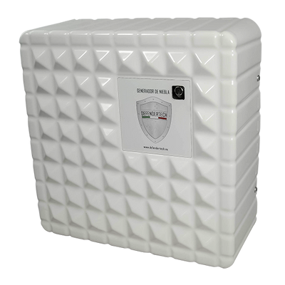 Defendertech - Nebbiogeno disinfettante - Fino a 360m3 - Soluzione fissa - Fino a 9 scatti di capacità - Non lascia tracce dopo l'erogazione della nebbia