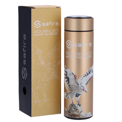 Safire - Bottiglia termica - Colore dorato - Guarnizione - In acciaio inox 304