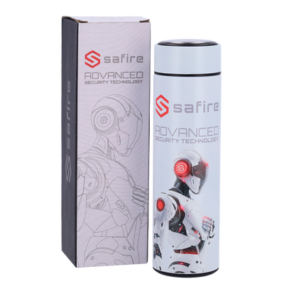 Safire - Bottiglia termica - Colore bianco - Guarnizione - In acciaio inox 304
