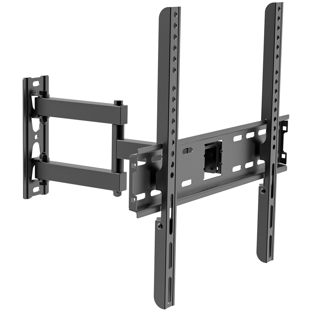 Supporto con braccio - Peso supportato 30Kg - VESA 400x400mm - Distanza dalla parete di 77-412mm - Inclinazione +8° / -8° - Rotazione +90º / -90º