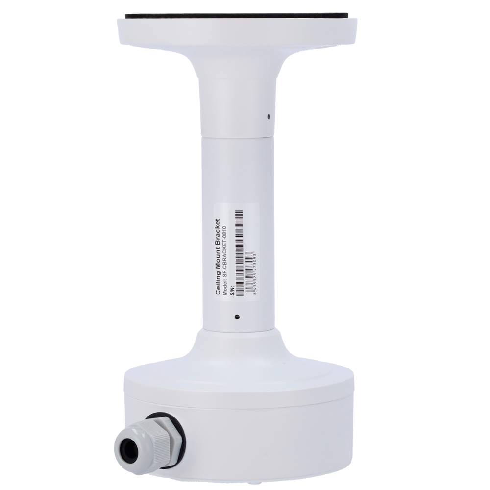 Staffa da soffitto Safire Smart - Altezza 230.4 mm - Diametro base per telecamere 117.9 mm - Adatto per esterni - Colore bianco - Fabbricato in lega di alluminio