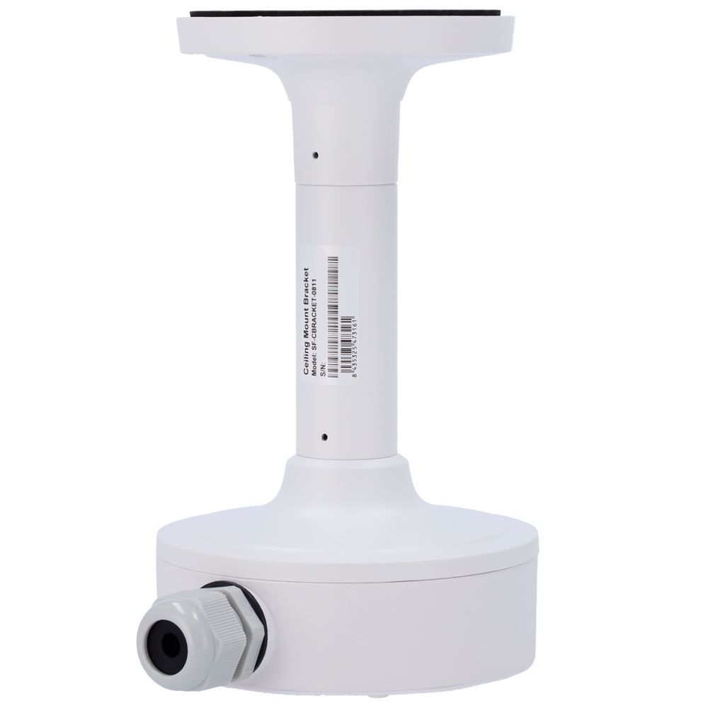 Staffa da soffitto Safire Smart - Altezza 235.9 mm - Diametro base per telecamere 139.3mm - Adatto per esterni - Colore bianco - Fabbricato in lega di alluminio