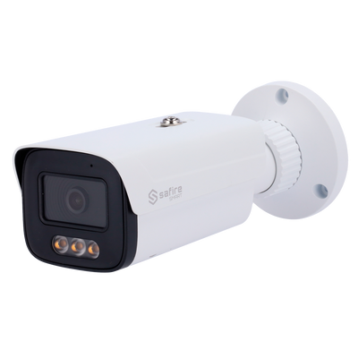 Safire Smart telecamera Bullet IP gamma E1 con AI-ISP - Sensore 1/2.9" grande apertura F1.0 Night Color X - Risoluzione 4 Megapixel (2688x1520) | MicroSD - Ottica 3.6 mm | Microfono integrato | LED 30m - IA: Classificazione delle persone e de...