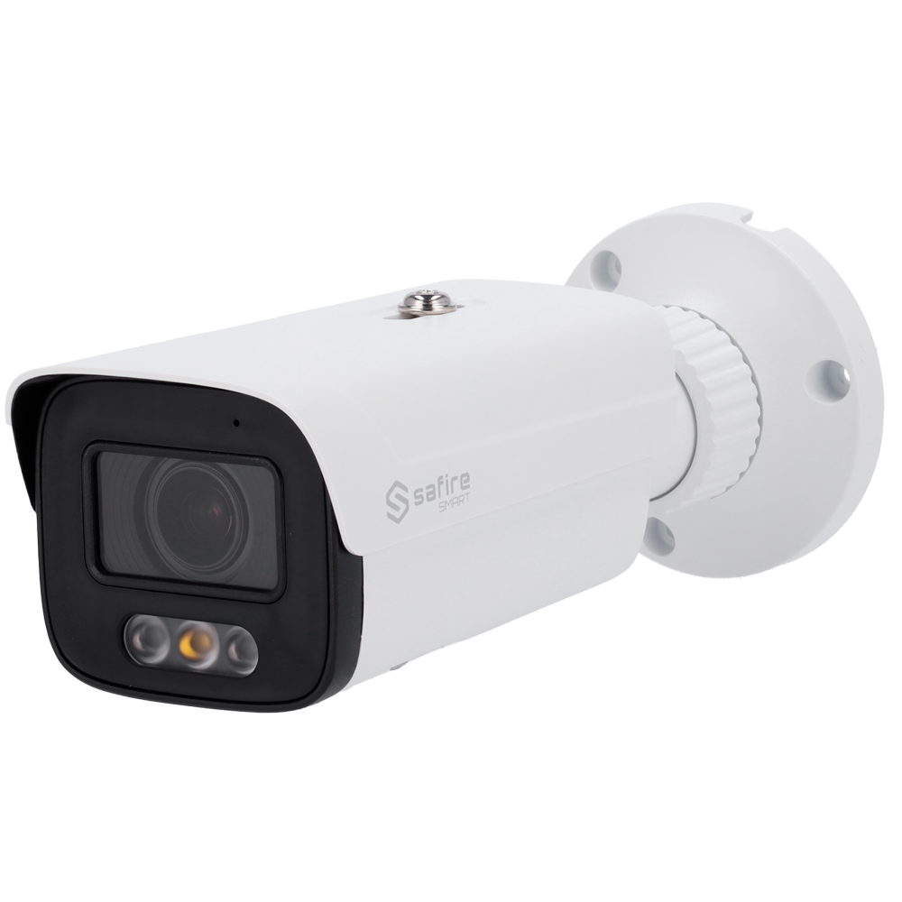 Safire Smart telecamera Bullet IP gamma E1 con AI-ISP - Sensore 1/2.9" grande apertura F1.0 Night Color X - Risoluzione 4 Megapixel (2688x1520) | MicroSD - Ottica Motorizzata 2.8-12mm | Microfono. integrato | LED 30m - IA: Classificazione del...