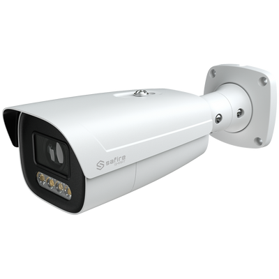 FENIVA | Safire Smart telecamera Bullet IP gamma I1 con AI-ISP - Sensore 1/1.8" grande apertura F1.0 Night Color X - Risoluzione 4 Mpx (2688x1520) | MicroSD 1TB - Ottica 2.8~12mm | Audio | Allarme | Led bianco 50m - AI applicata alle persone e ai veic...
