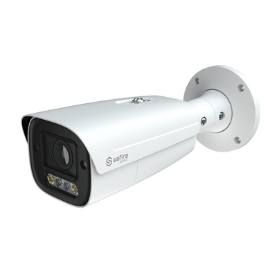 Safire Smart - Telecamera Bullet IP gamma I1 IA Avanzata - Ottica motorizzata 2.7-13.5 mm | 6Mpx (3296×1856) - Audio | IR 70m | Luce bianca 50m | MicroSD 512GB - IA Avanzata:Perimetro