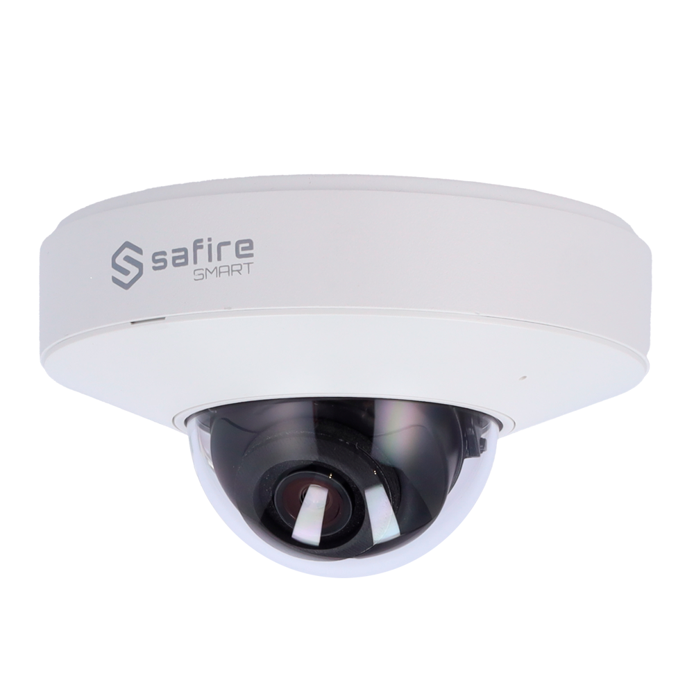 Safire Smart - Telecamera Mini Dome IP gamma I1 AI Avanzata - Risoluzione 6 Megapixel (3296×1856) - Ottica 2.8 mm | Microfono | IR 20m - IA Avanzata:persone