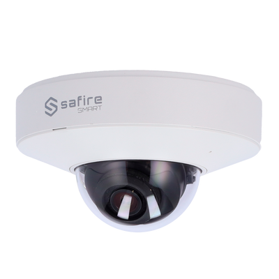 Safire Smart - Telecamera Mini Dome IP gamma I1 AI Avanzata - Risoluzione 6 Megapixel (3296×1856) - Ottica 2.8 mm | Microfono | IR 20m - IA Avanzata:persone