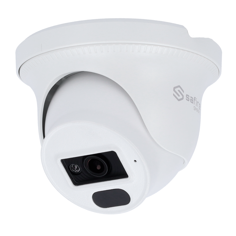Safire Smart - Cámara Turret IP gama B1 con luz dual - 1/3&quot; Progressive Scan CMOS - Resolución 2 Megapíxel (1920x1080) - Lente 2.8 mm | IR 30m &amp; Led hasta 20m - Impermeabilidad IP67 | PoE (IEEE802.3af) | P2P