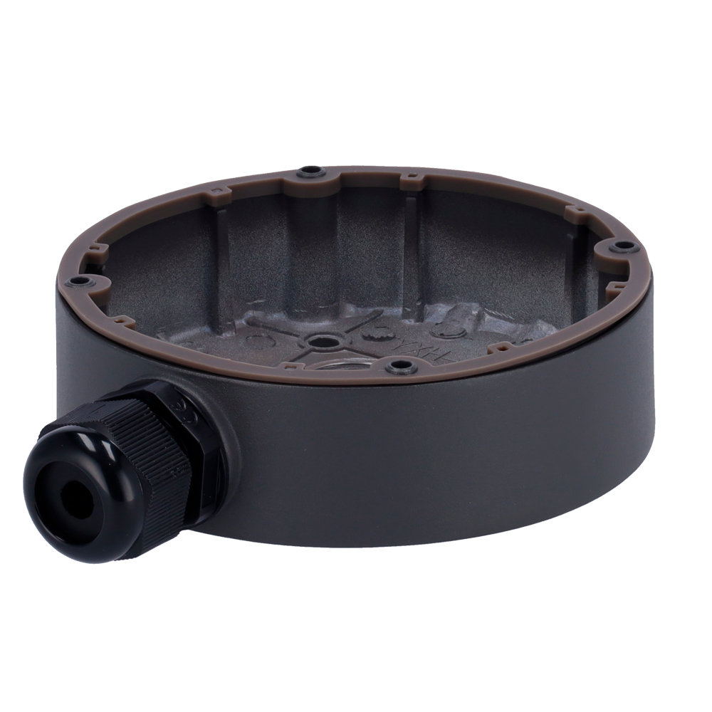 Scatola di giunzione Safire Smart - Per telecamere dome - Adatto per uso in esterni - Installazione a tetto o parete - Diametro della base 139.3 mm - Passacavo