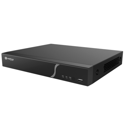 Safire Smart - Videoregistratore NVR per telecamere IP gamma A1 - 8CH video PoE 80W / Compressione H.265+ - Risoluzione fino a 8Mpx / Larghezza di banda 80Mbps - Uscita HDMI 4K e VGA / 1HDD - Riconoscimento facciale / Ricerca intelligente