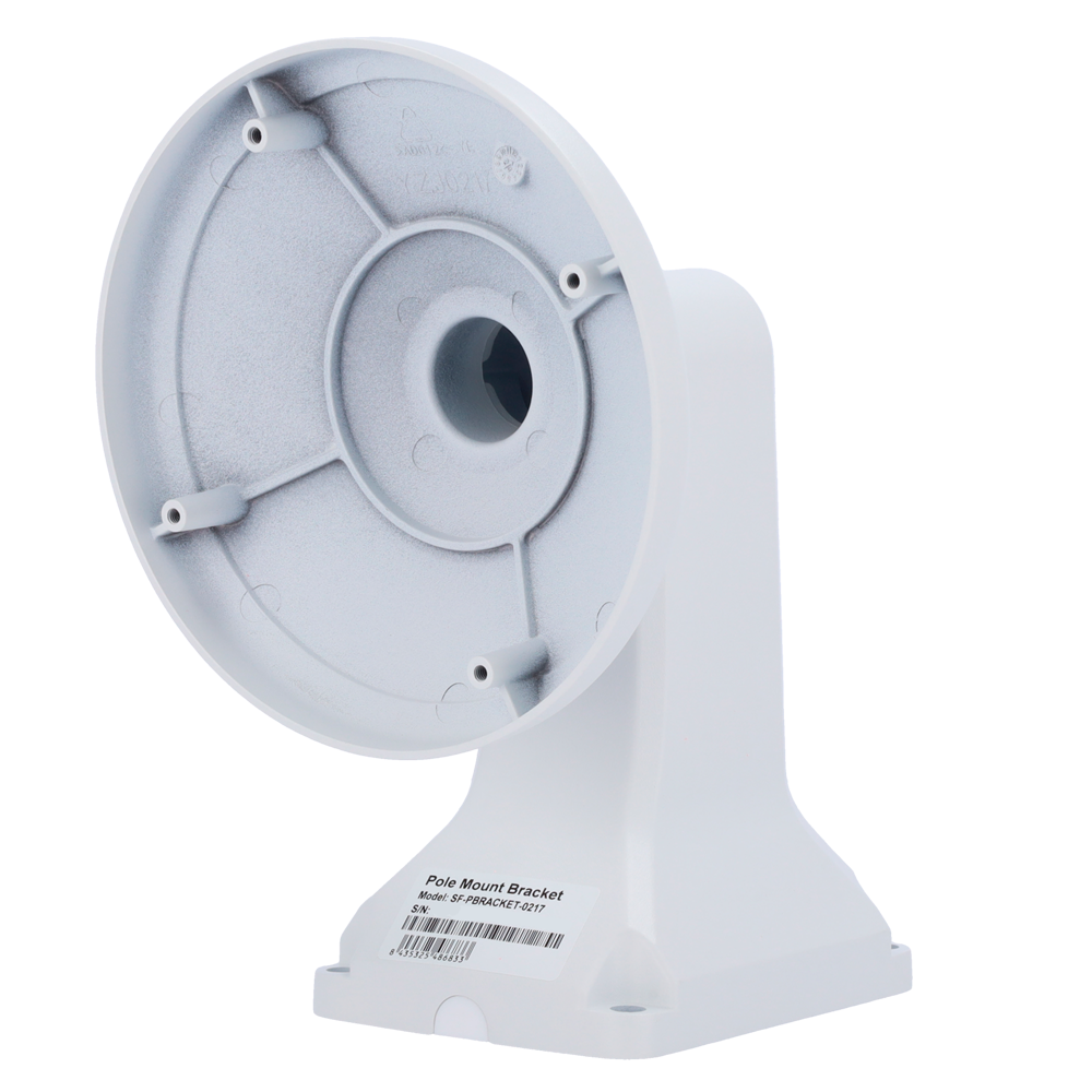 Staffa per dome Safire Smart - Per telecamere dome  - Peso netto 510 g - In acciaio laminato ADC12 - Colore bianco - Design a prova di polvere