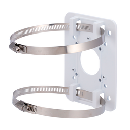 Staffa per pali/lampioni Safire Smart - Per telecamere dome motorizzate - Diametro 80~140 mm - Realizzato in ADC12 - Colore bianco