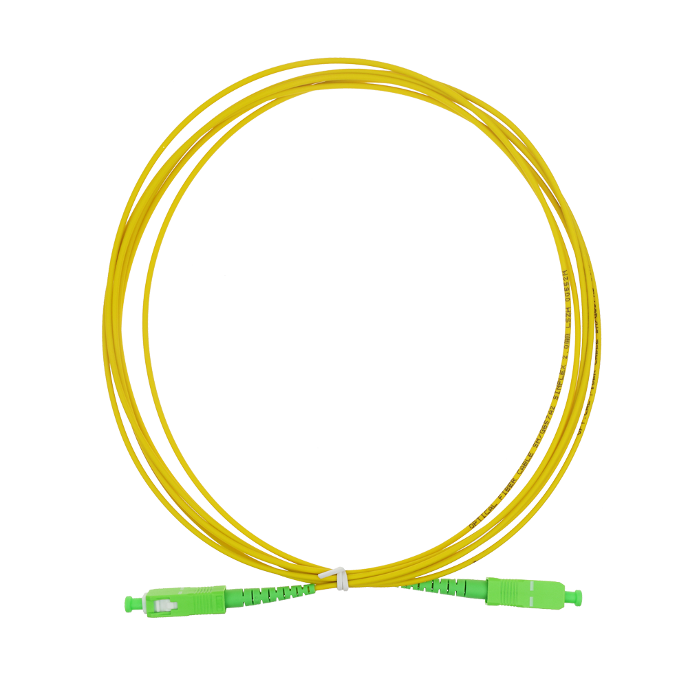 FENIVA | Cavo di collegamento in fibra ottica - Fibra monomodale G657A2 ad alte prestazioni - Connettori SC APC in formato simplex - Lunghezza esatta di 3 metri - Guaina LSZH di sicurezza - Compatibilità generica