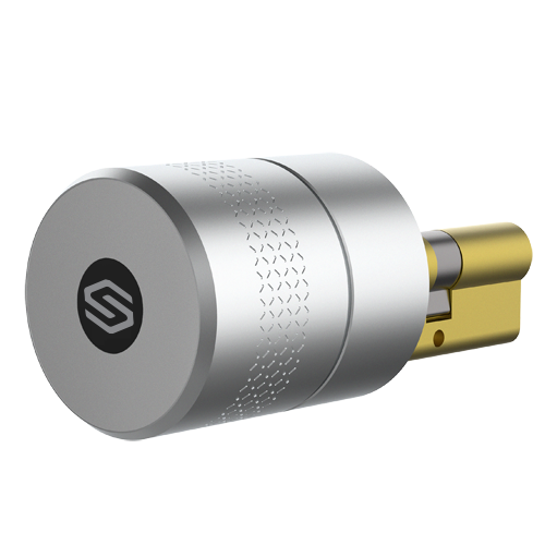 Serratura intelligente Bluetooth Safire - Cilindro europeo motorizzato 35x35 mm - Aggiunta utenti ospiti da remoto - Adatta per case vuote