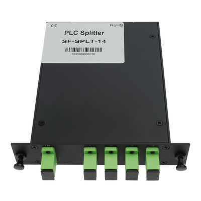 FENIVA | Splitter ottico PLC ad alta precisione - Configurazione 1x4 (1 ingresso, 4 uscite) - Fibra monomodale G657A2 ad alte prestazioni - Connettori SC APC a bassa perdita integrati - Formato modulare, compatto e robusto - Superficie esterna protett...