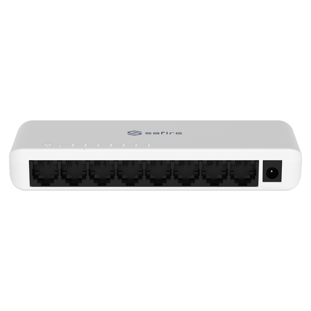 FENIVA | Switch gigabit unmanaged - 8 porte RJ45 Gigabit 10/100/1000 Mbps - Rilevamento automatico Auto MDI/MDIX - Design ultraleggero e silenzioso per l'uso su scrivania - Tecnologia per l'efficienza energetica IEEE 802.3az - Controllo di flusso IEEE...