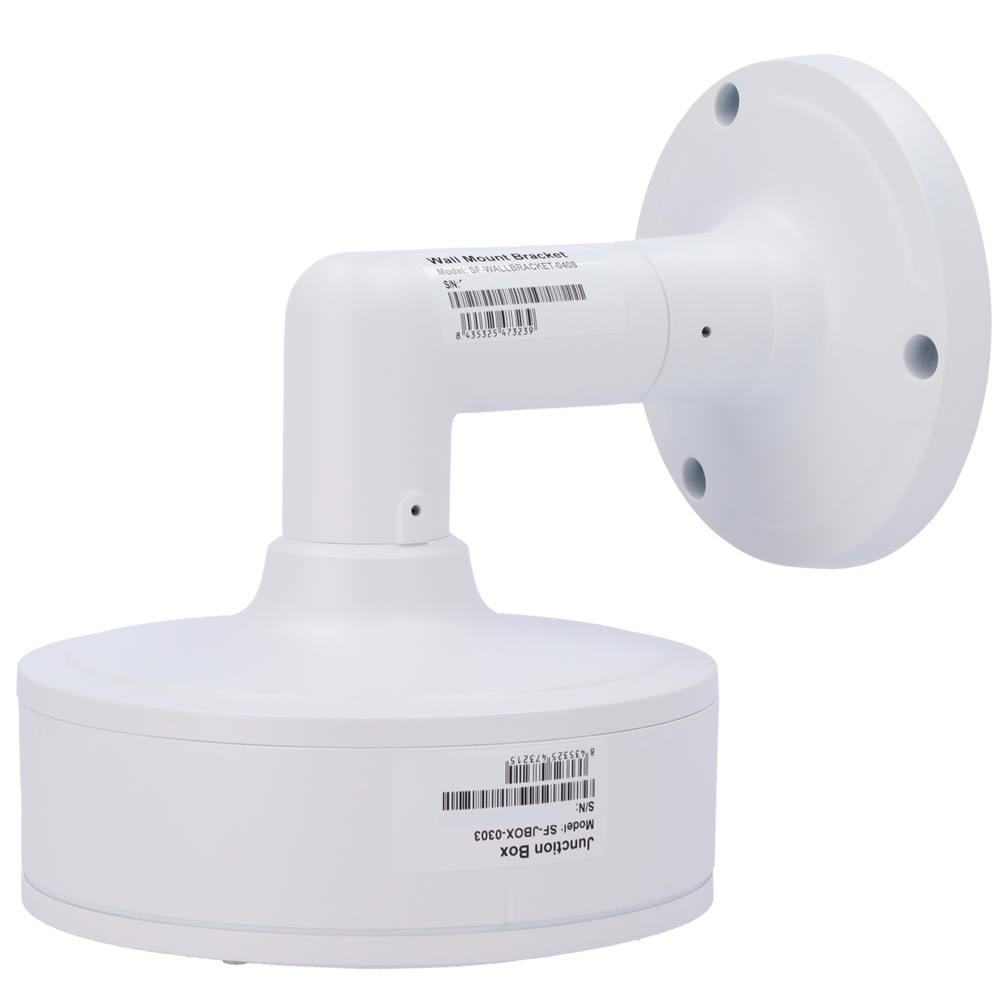 Staffa da soffitto Safire Smart - Altezza 190.4 mm - Diametro base per telecamere 155.4  mm - Adatto per esterni - Colore bianco - Fabbricato in lega di alluminio