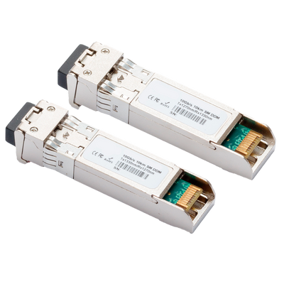 Coppia di moduli trasmettitori SFP - Tx 1330/1270 nm Rx 1270/1330 nm - Fibra Monomodale - Connettore LC Simplex - BiDi - Massimo 10 km - 10Gb/s - 10GBase-LR