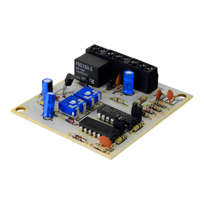 Scheda di analisi elettronica FDP - Per i rilevatori di impatto IB5 - 2 ingressi (sensibilità regolabile e indipendente) - 1 uscita relè NO/NC - Alimentazione 12~14 VDC