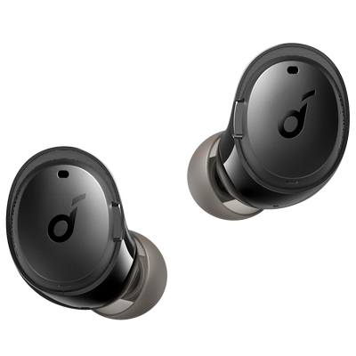 Auricolari Wireless Soundcore by Anker - 10 ore di riproduzione  - Cancellazione ibrida del rumore - 6 microfoni - Personalizzazione tramite l'app Soundcore - Resistenti all'acqua IPX5