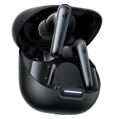 Auricolari Wireless Soundcore by Anker - 50 ore di riproduzione - 6 microfoni - Personalizzazione tramite l'app Soundcore - Resistenti all'acqua IPX4