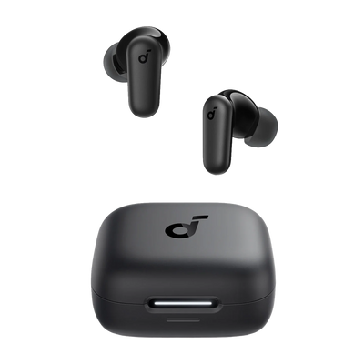 FENIVA | Auricolari wireless R60I Soundcore Colore Nero - ANC adattivo in tempo reale (52 dB) - Audio Hi-Res con LDAC  / Traduzione con AI - Driver da 11 mm con rivestimento in titanio - 6 microfoni con AI per le chiamate - Resistenti all'acqua IP55