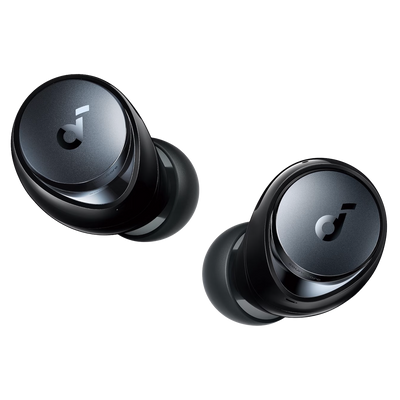 Auricolari wireless A40 Soundcore - 12 ore di riproduzione  - Cancellazione adattiva del rumore - 6 microfoni / Hi-Res Audio - Personalizzazione tramite l'app Soundcore - Resistenti all'acqua IPX5