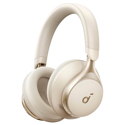 Auricolari Wireless Soundcore by Anker - 55 ore di riproduzione - Fino a 98% Riduzione del Rumore - Ricarica veloce - Personalizzazione tramite l'app Soundcore - Colore bianco