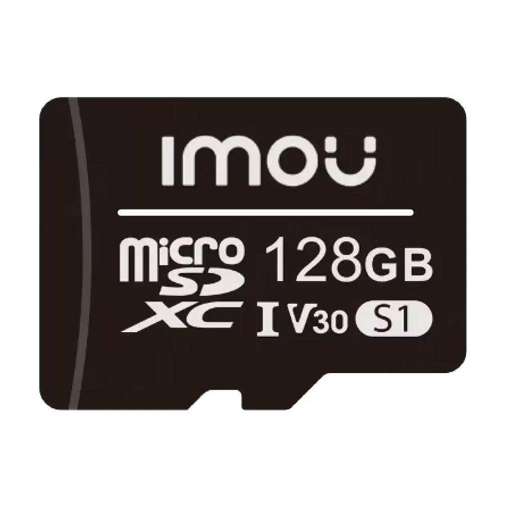 Imou Scheda Micro SD Classe 10 128GB - Compatibile con le telecamere di videosorveglianza - Classe 10 / V30 - Uso in ambienti interni - In plastica - Installazione semplice