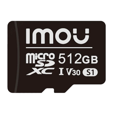 Imou Scheda Micro SD Classe 10 512GB - Compatibile con le telecamere di videosorveglianza - Classe 10 / V30 - Uso in ambienti interni - In plastica - Installazione semplice