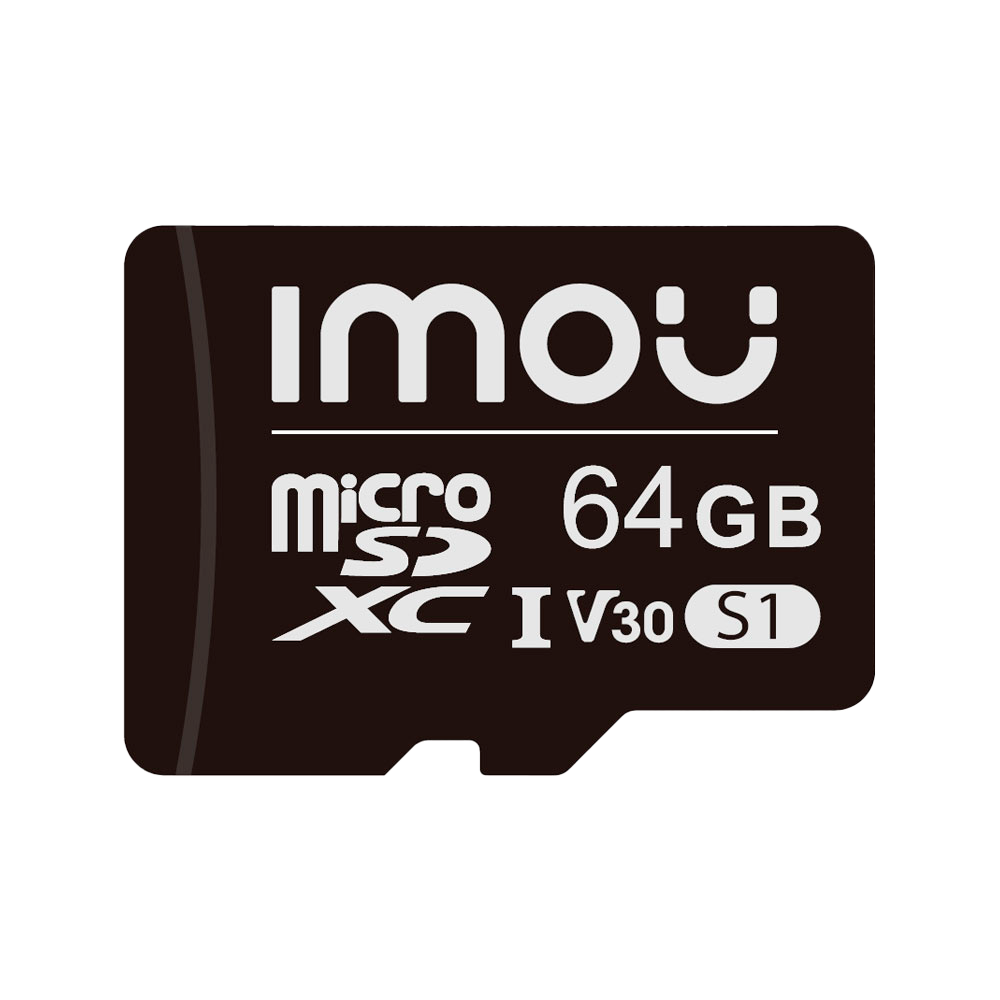 Imou Scheda Micro SD Classe 10 64GB - Compatibile con le telecamere di videosorveglianza - Classe 10 / V30 - Uso in ambienti interni - In plastica - Installazione semplice