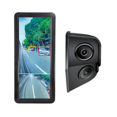 Kit retrovisione lato destro - Telecamera posteriore e angolo cieco - Rilevamento tramite IA di pedoni e moto - Registrazione sul monitor - Display IPS con BLC e luminosità automatica