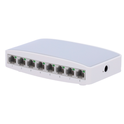 Switch da tavolo - 8 porte Fast Ethernet - Velocità 10/100 Mbps - Plug &amp; Play - Supporta IEEE802.3x - Supporta MDI/MDI-X