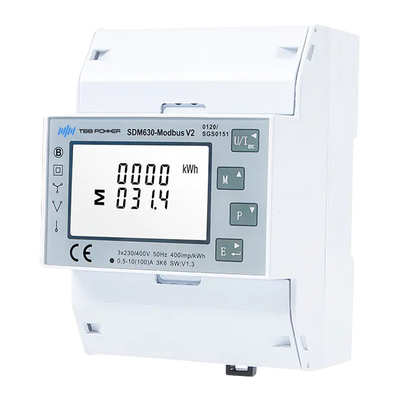Smart Meter TBB - Trifásico | Bidireccional - Compatible con inversor Riio SUN II - Montaje en carril DIN - Para sistemas trifásicos conectados a red