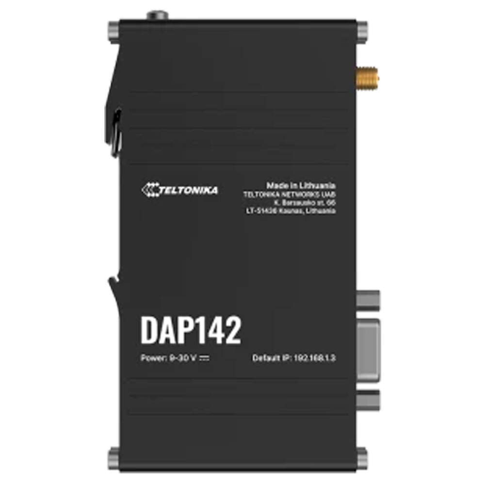 Teltonika Access Point Industriale - 2 porte Ethernet RJ45 Fast Ethernet - Porta Seriale RS232 - Wi-Fi 802.11b/g/n 2.4GHz - Alloggiamento in Alluminio