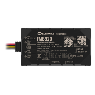 Tracker Plug &amp; Play per veicoli - Collegamento semplice - Ingressi e uscite cablate - 2G e BLE per TK-EYE - Micro-SIM - Grado di protezione IP54