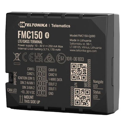 Tracker avanzato per veicoli - Collegamento del cablaggio interno - Installazione occulta sotto il cruscotto - 4G e BLE per TK-EYE - Micro-SIM - Ingressi e uscite D/A | Lettura del CAN bus