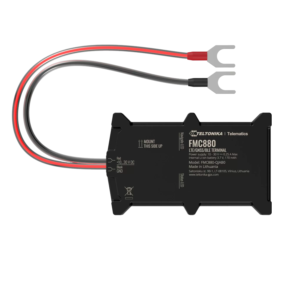 Tracker Plug &amp; Play per veicoli - Collegamento della batteria del veicolo - Installazione nascosta sotto il cofano motore - 4G e BLE per TK-EYE - Micro-SIM - IP65